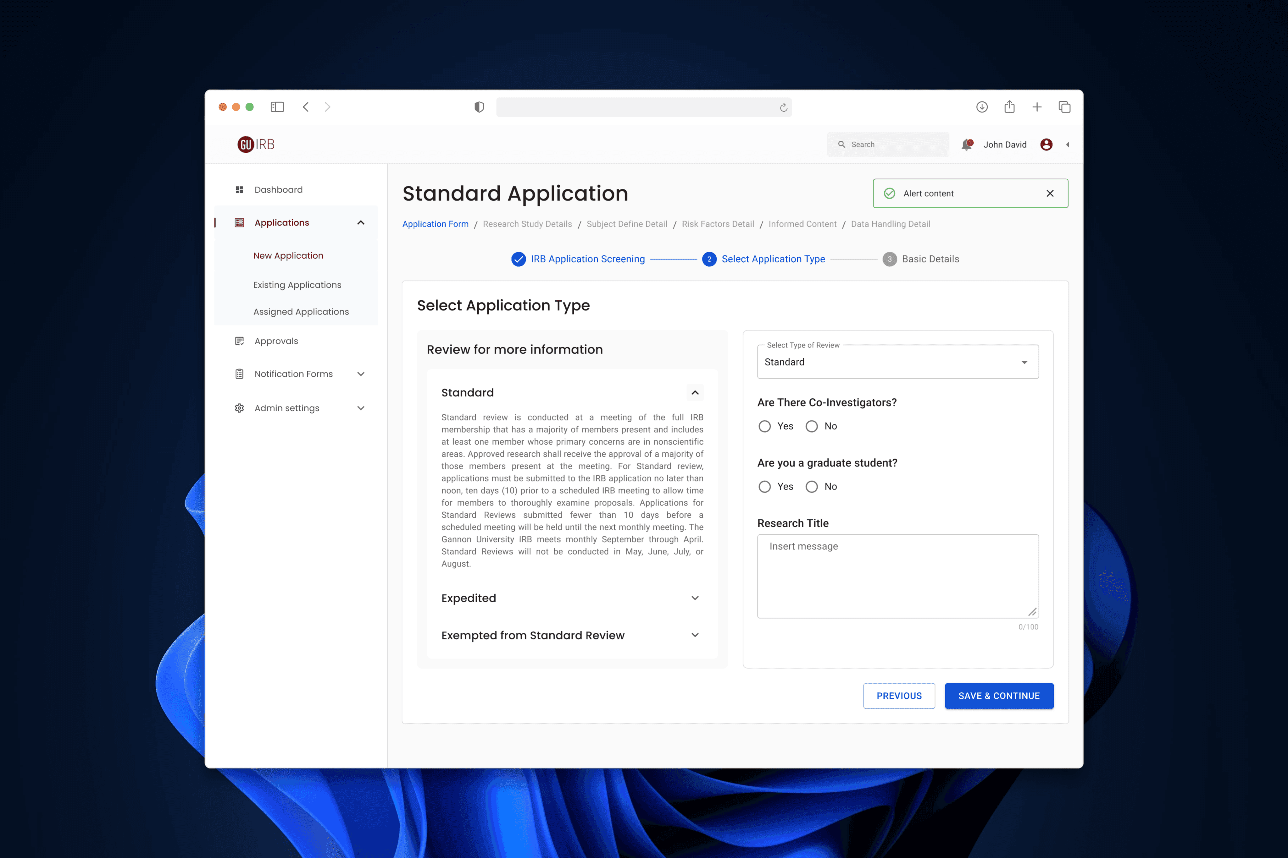 We engineered a research engine for Gannon University that cut approval times by 90%.