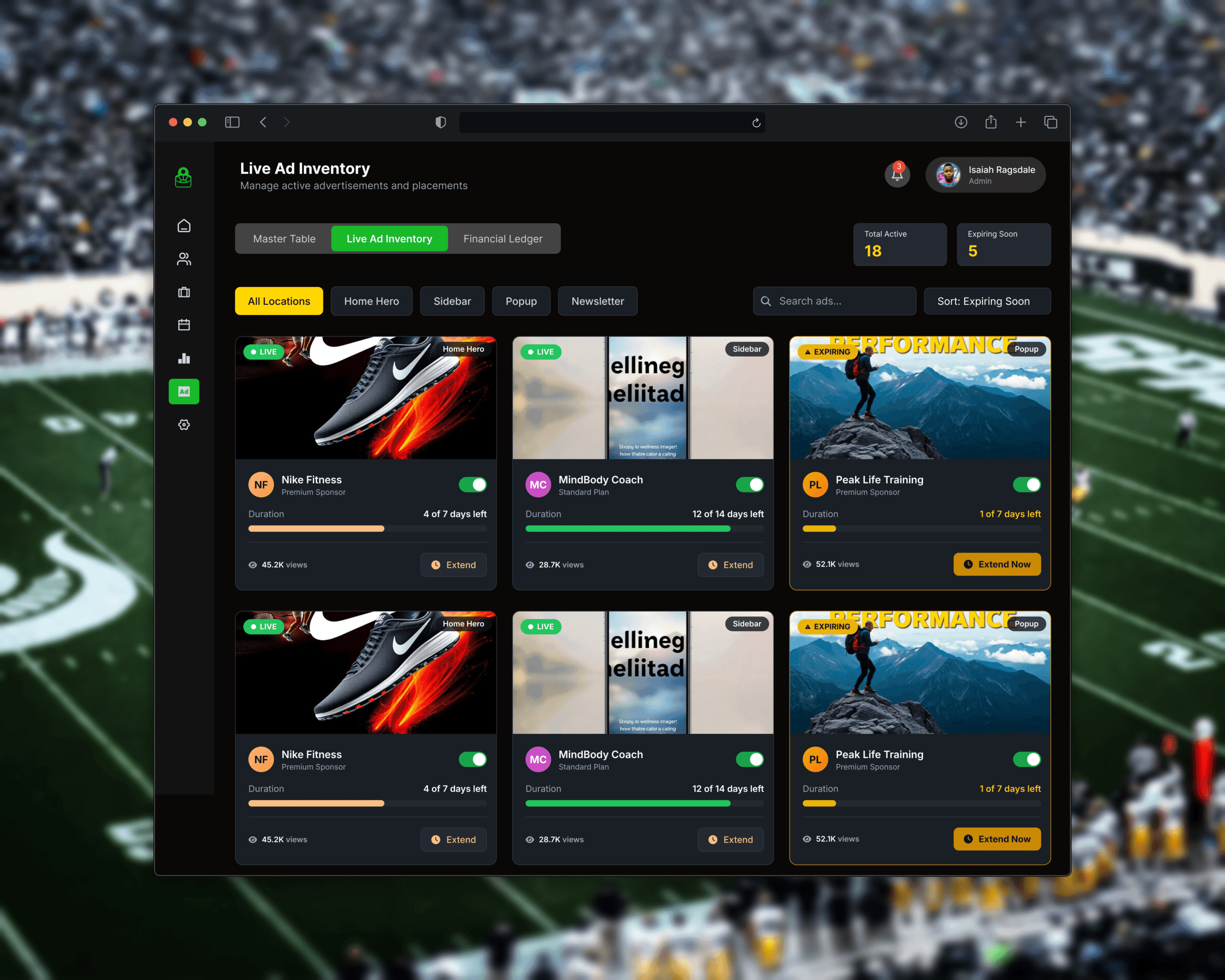 Designing the enterprise admin and marketing engine that secured $2.5M in seed funding.