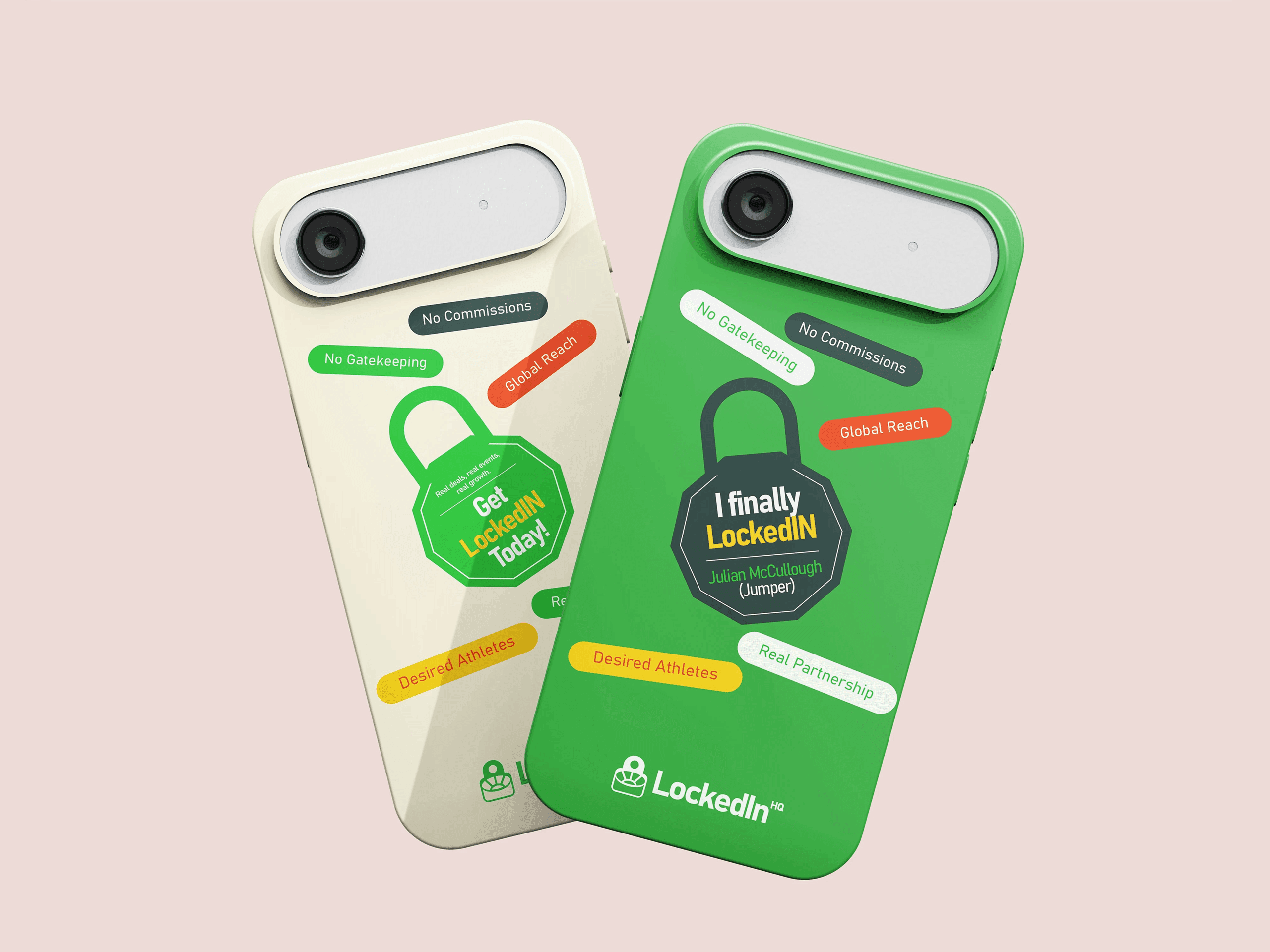 LockedIn HQ Phone Case Mockups