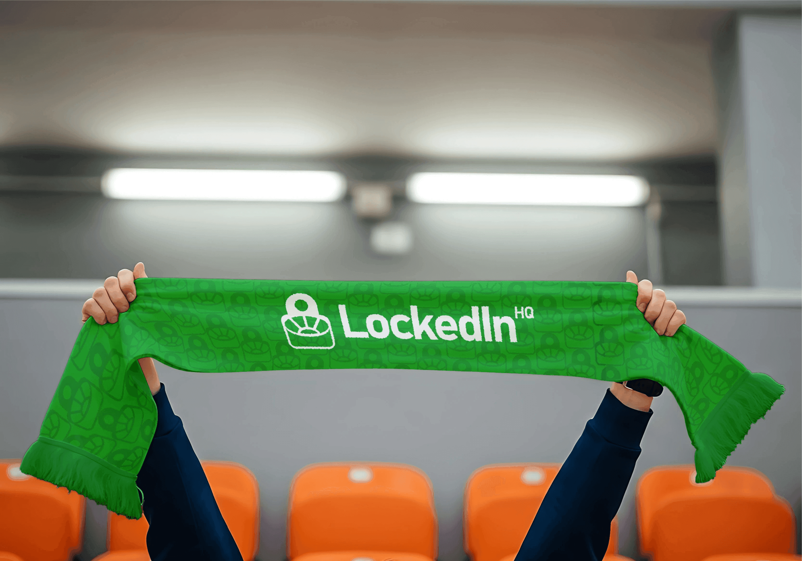LockedIn HQ Scarf Mockup