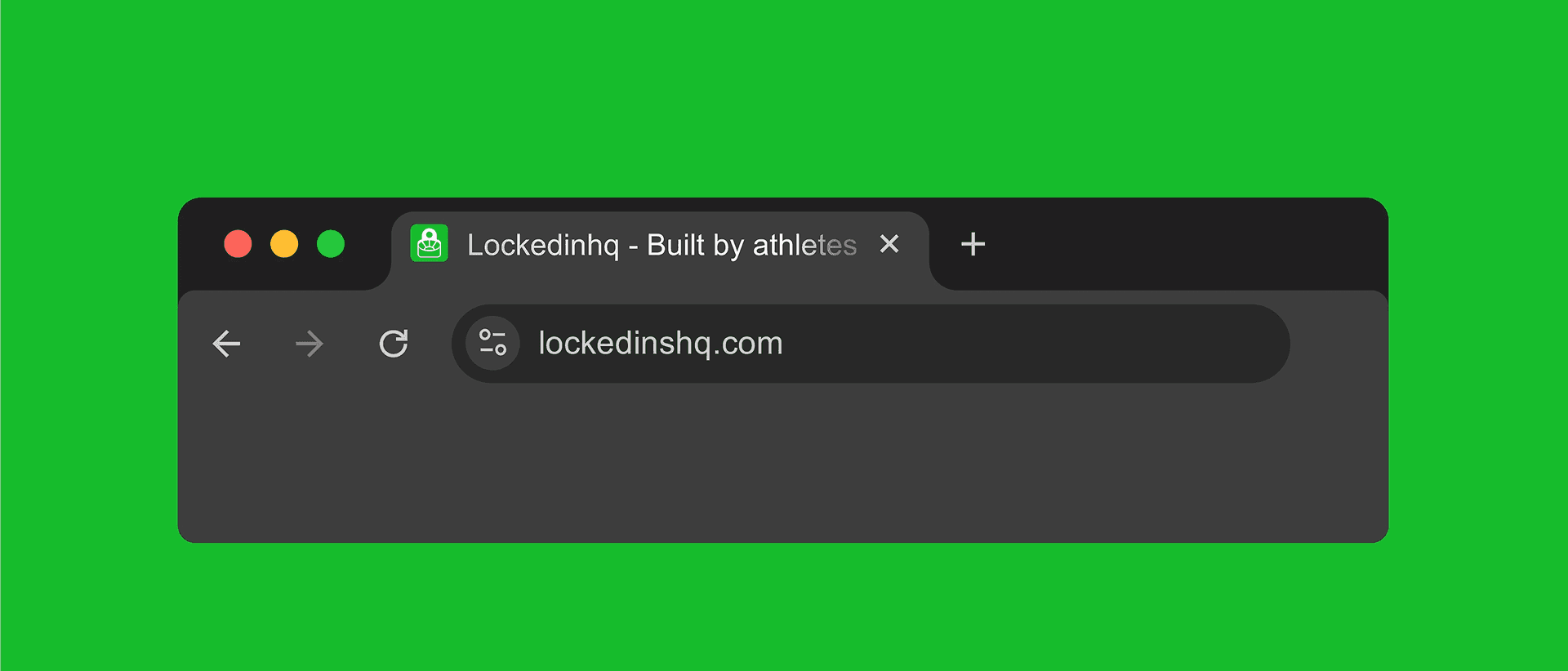 LockedIn HQ Website Browser Mockup