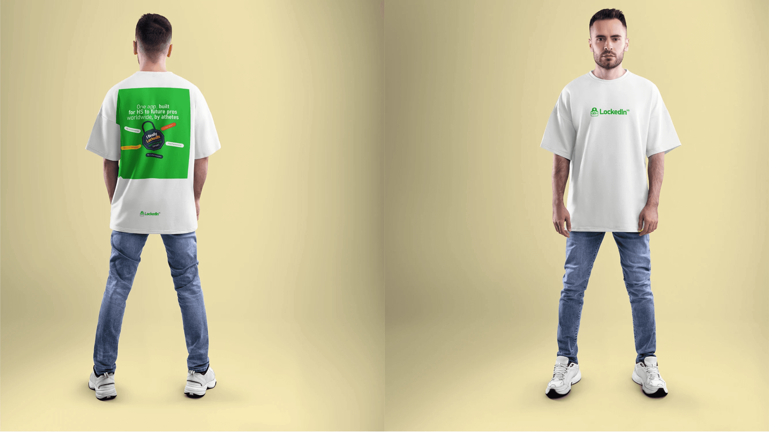 LockedIn HQ T-Shirt Mockup